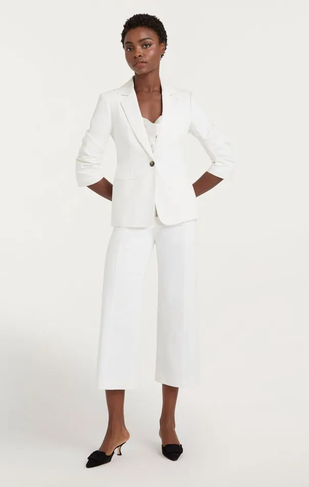 Women Denim Khloe Blazer White Cinq Sept Blazers