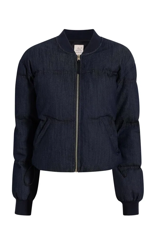 Women Denim Maris Puffer Indigo Cinq Sept Outerwear