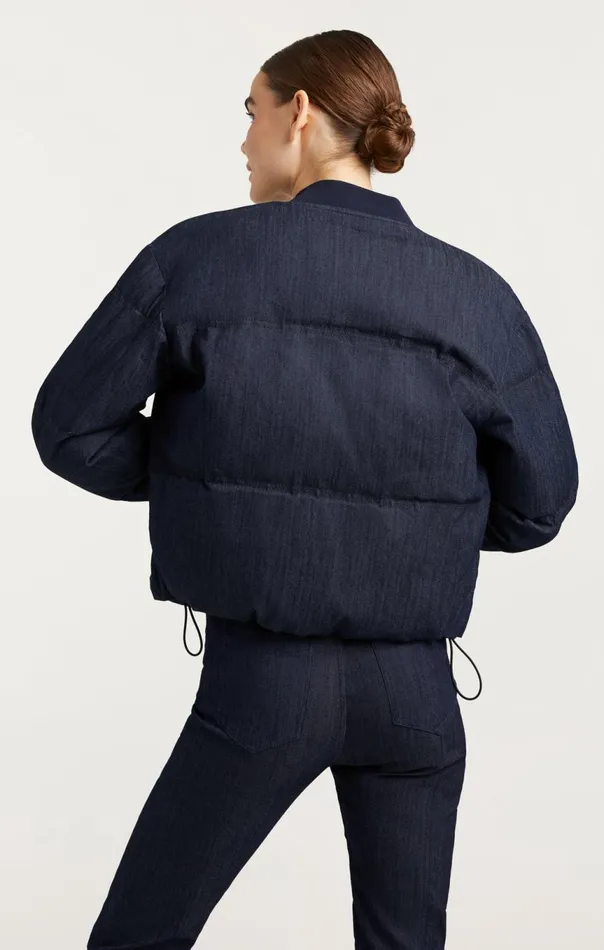 Women Denim Maris Puffer Indigo Cinq Sept Outerwear