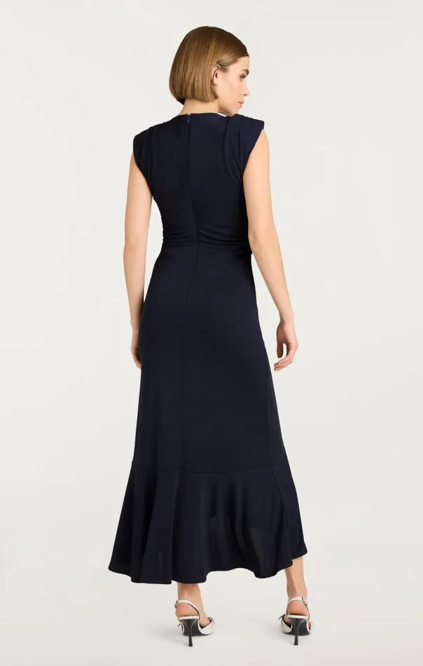 Women Dianne Dress Navy Cinq Sept Midi