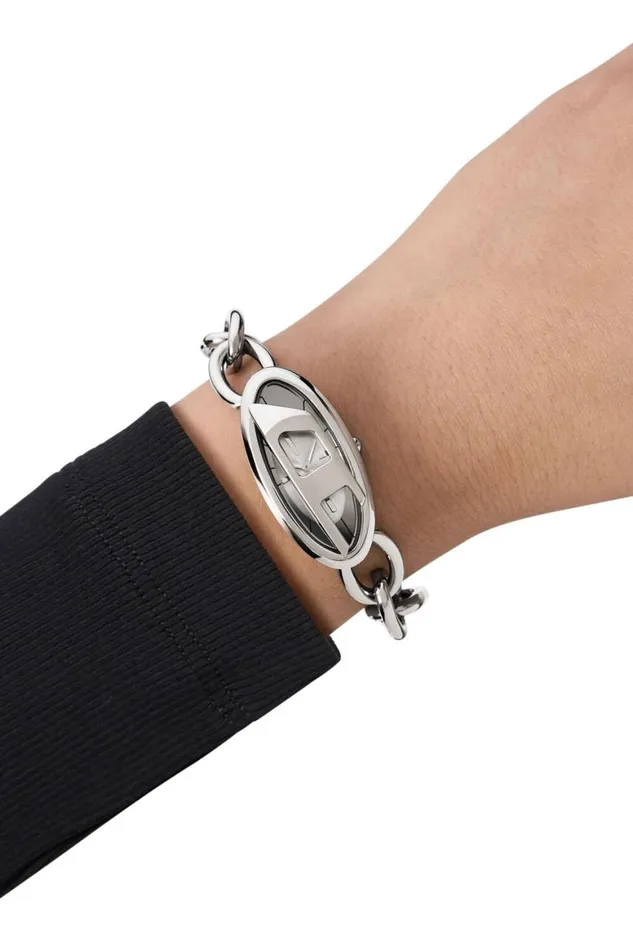 Women Diesel Caps Hats and Scarves DZ5609 WATCH Silver Women Diesel Caps Hats and Scarves DZ5609 WATCH Silver
