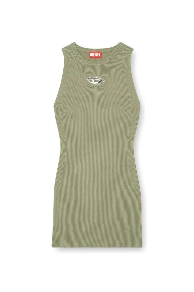 Women Diesel Dresses MCADDIX Green Women Diesel Dresses MCADDIX Green