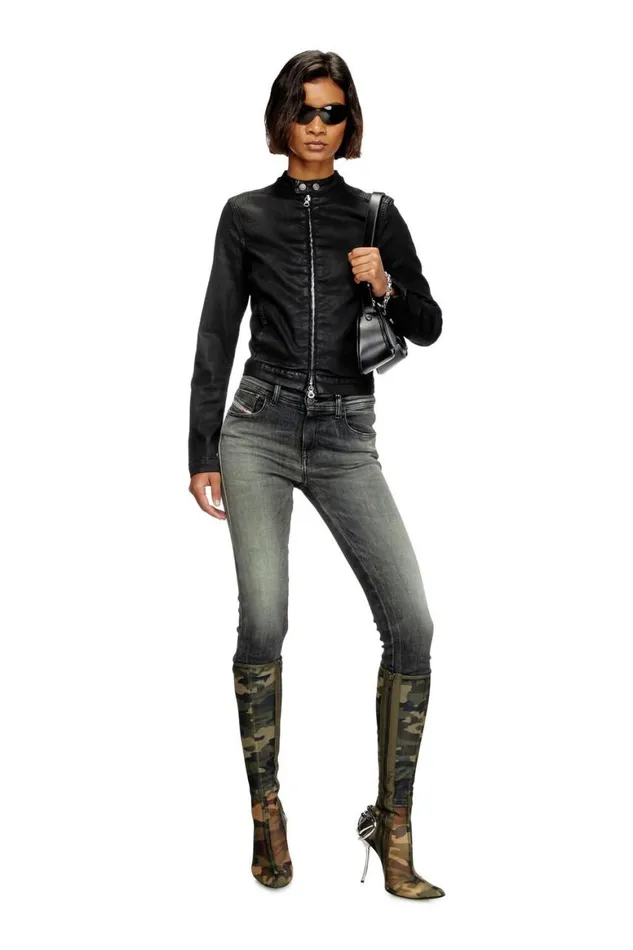 Women Diesel Jackets DEMORNIN JOGG Black