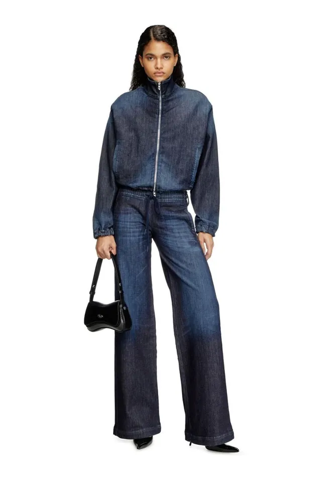 Women Diesel Jeans Relaxed 2078 DAinty Joggjeans 09L11 Dark Blue