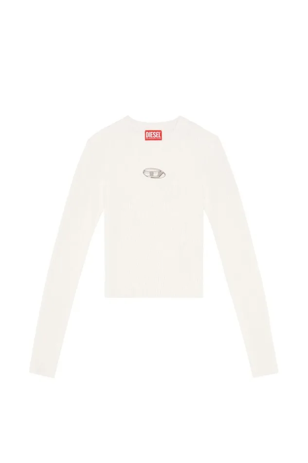 Women Diesel Knitwear MVALARY White Women Diesel Knitwear MVALARY White