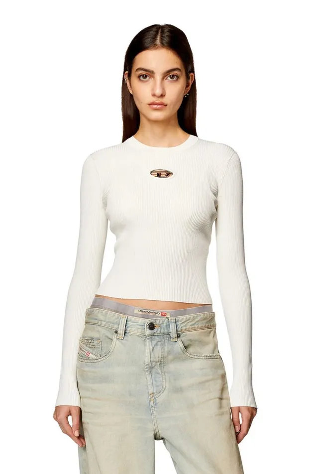 Women Diesel Knitwear MVALARY White Women Diesel Knitwear MVALARY White