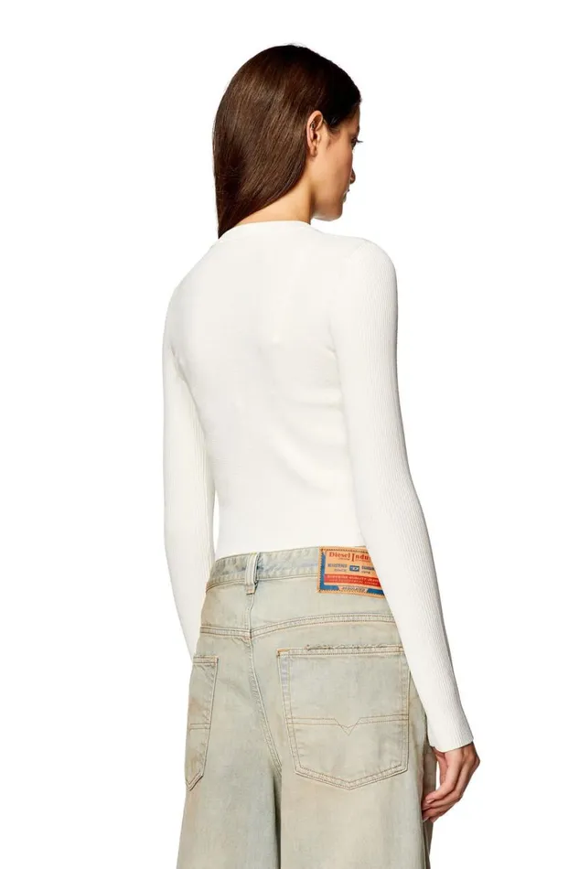 Women Diesel Knitwear MVALARY White Women Diesel Knitwear MVALARY White