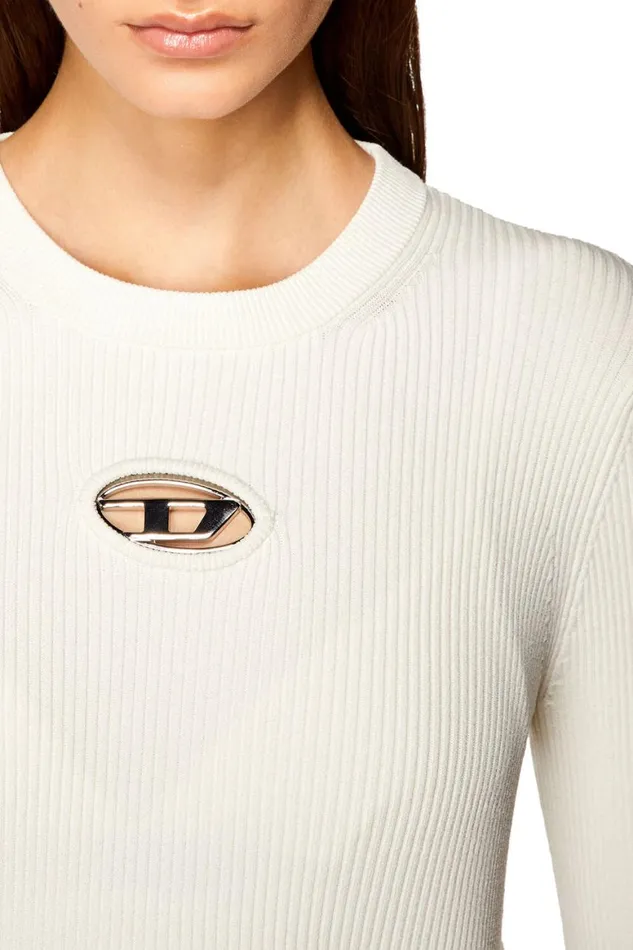 Women Diesel Knitwear MVALARY White Women Diesel Knitwear MVALARY White