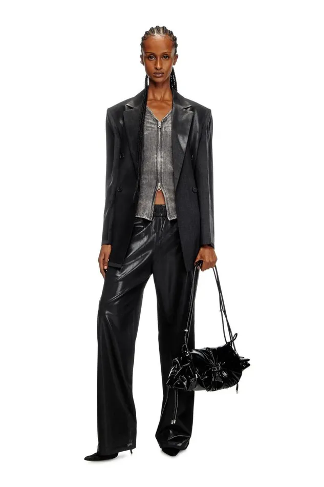 Women Diesel Pants and Shorts PDREY Black