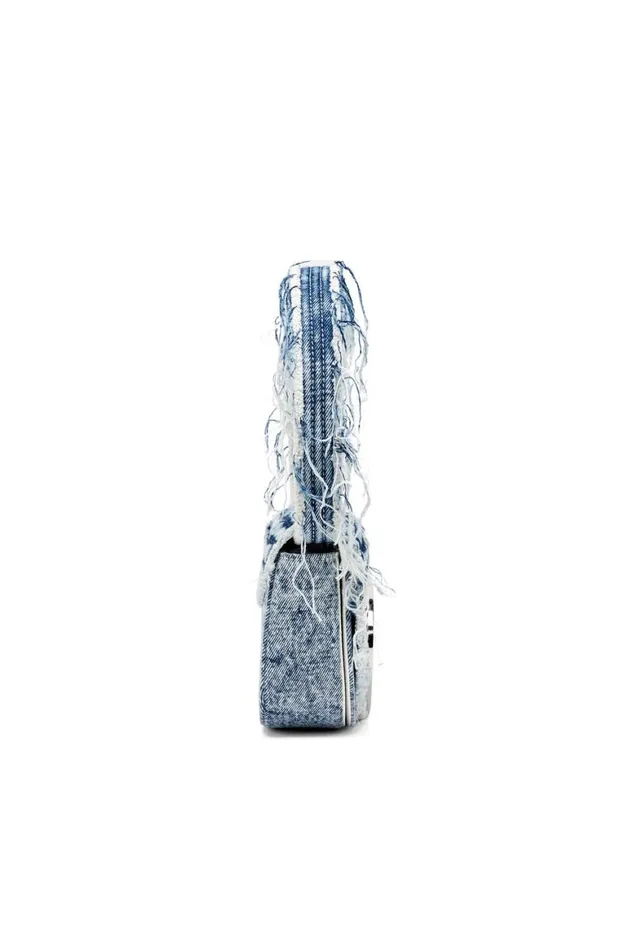 Women Diesel Shoulder Bags 1DR Blue Women Diesel Shoulder Bags 1DR Blue