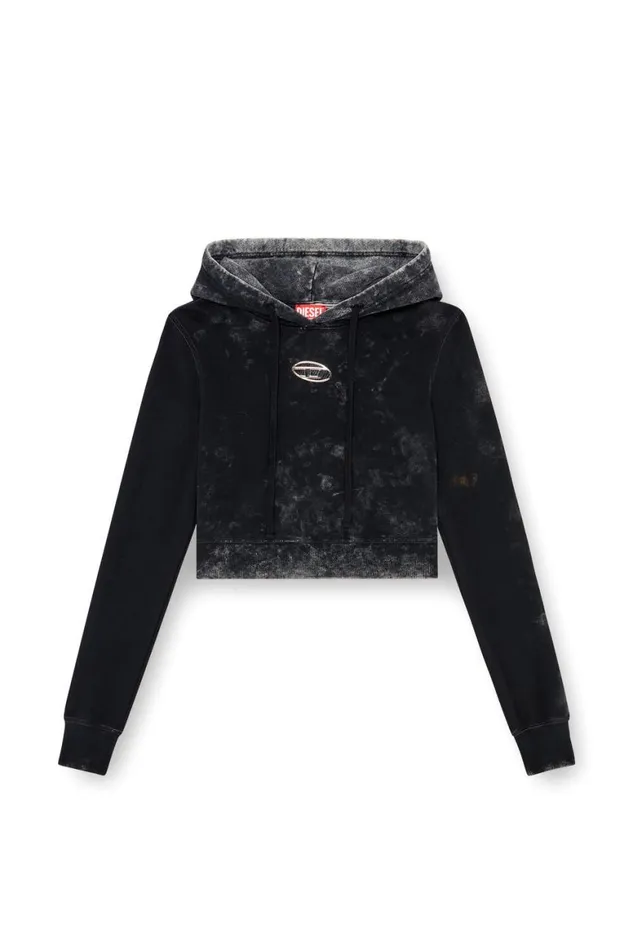Women Diesel Sweatshirts and Hoodies FSLIMMYHOODP5 Black Women Diesel Sweatshirts and Hoodies FSLIMMYHOODP5 Black