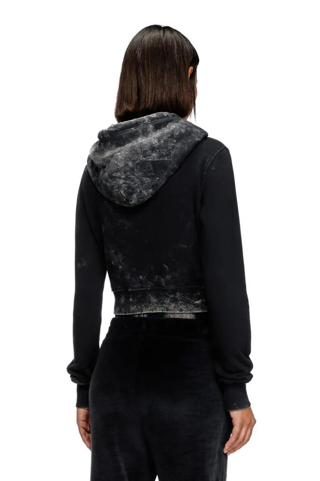 Women Diesel Sweatshirts and Hoodies FSLIMMYHOODP5 Black Women Diesel Sweatshirts and Hoodies FSLIMMYHOODP5 Black