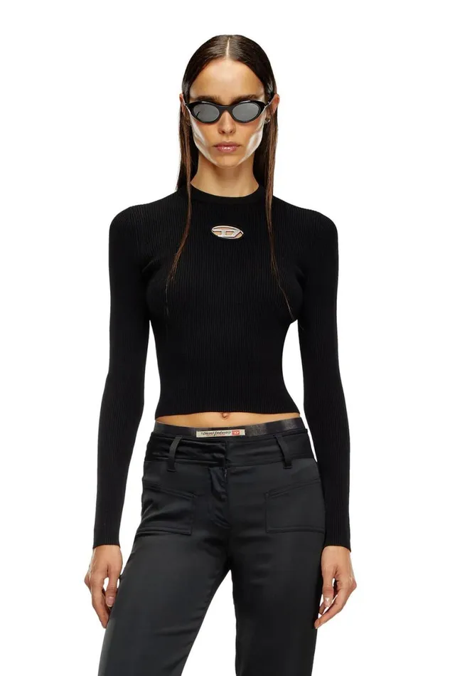 Women Diesel TShirts and Tops MVALARI Black Women Diesel TShirts and Tops MVALARI Black