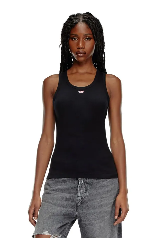 Women Diesel TShirts and Tops TANKYD Black Women Diesel TShirts and Tops TANKYD Black