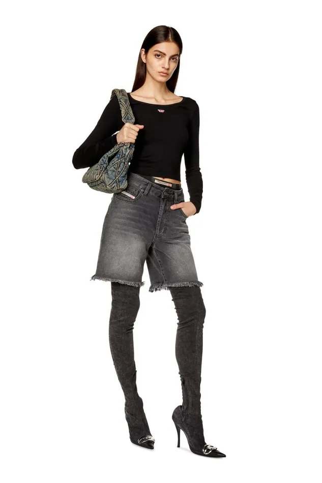 Women Diesel TShirts and Tops TBALLETD Black