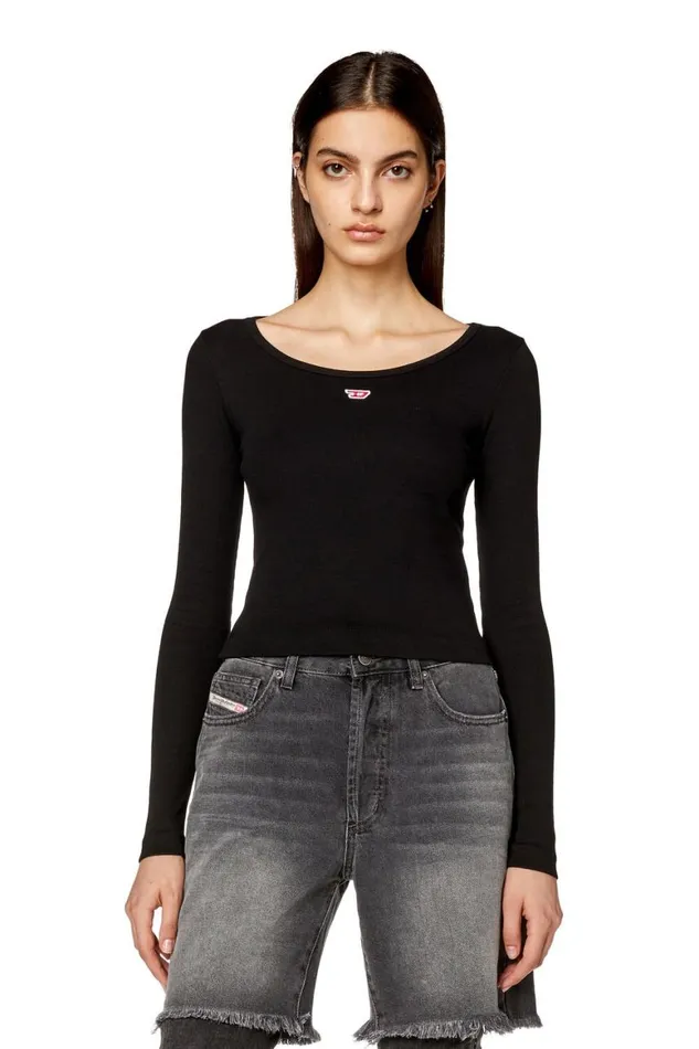 Women Diesel TShirts and Tops TBALLETD Black Women Diesel TShirts and Tops TBALLETD Black