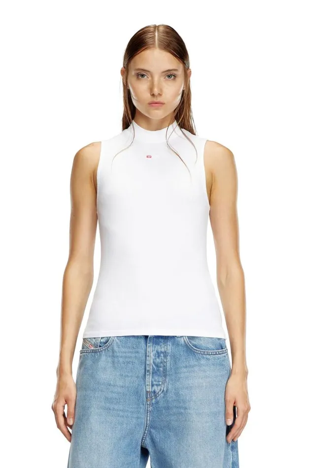 Women Diesel TShirts and Tops TMOKKYSLMICRODIV White
