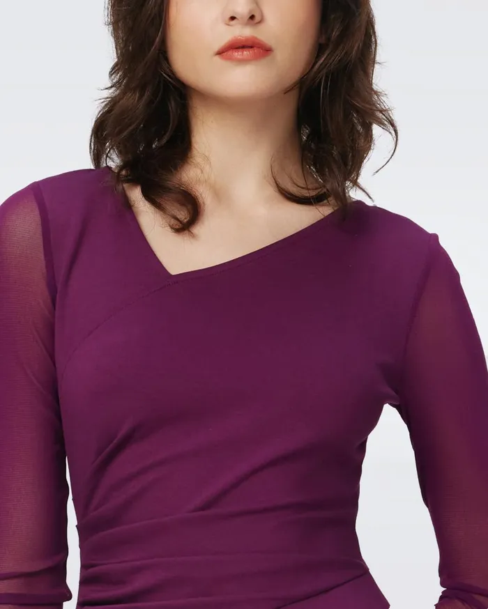Women Dorinda Dress Velvet Plum DVF Dresses