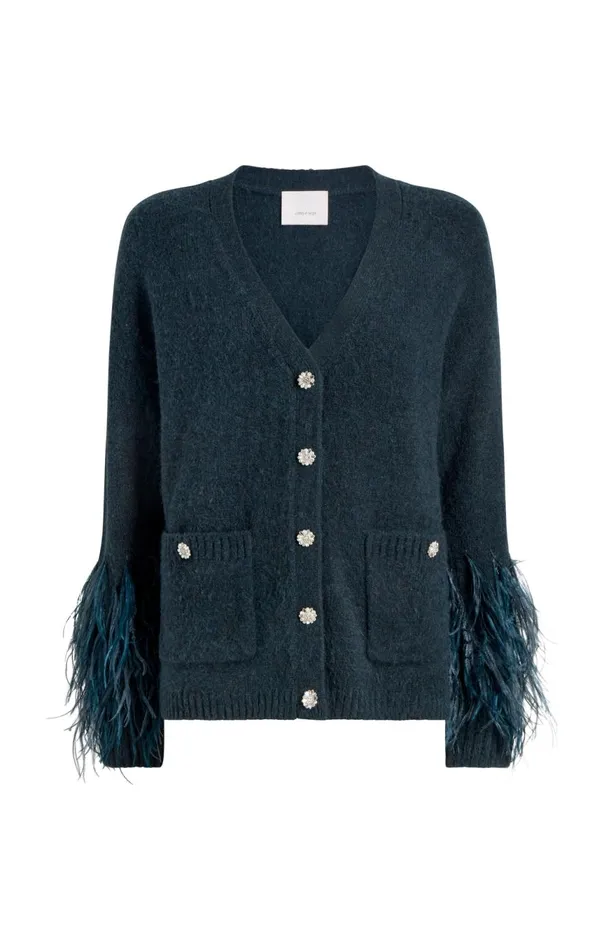 Women Dreama Marnie Cardigan Greenonyxmulti Cinq Sept Sweaters and Knits