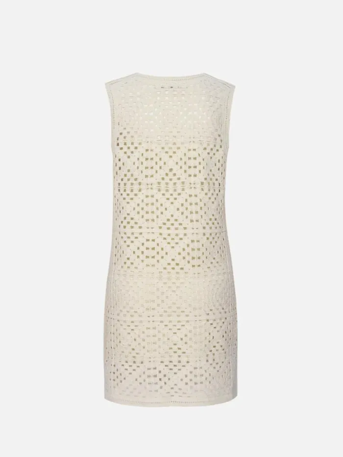 Women Dresses FRAME Crochet Tassel Popover Dress 8212 Cream Women Dresses FRAME Crochet Tassel Popover Dress 8212 Cream