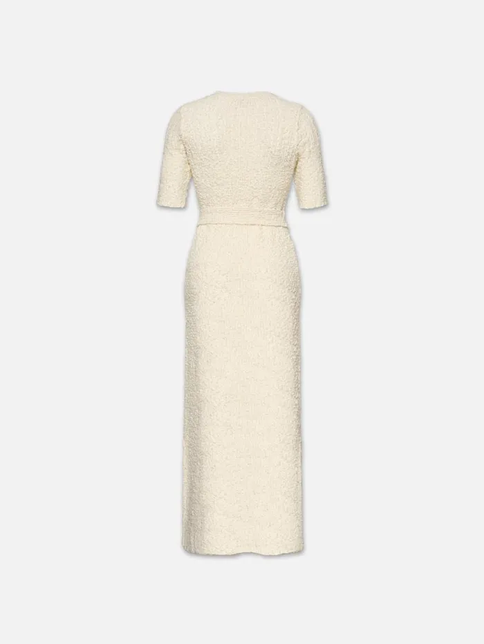 Women Dresses FRAME Mixed Stitch Sweater Dress 8212 Cream Women Dresses FRAME Mixed Stitch Sweater Dress 8212 Cream