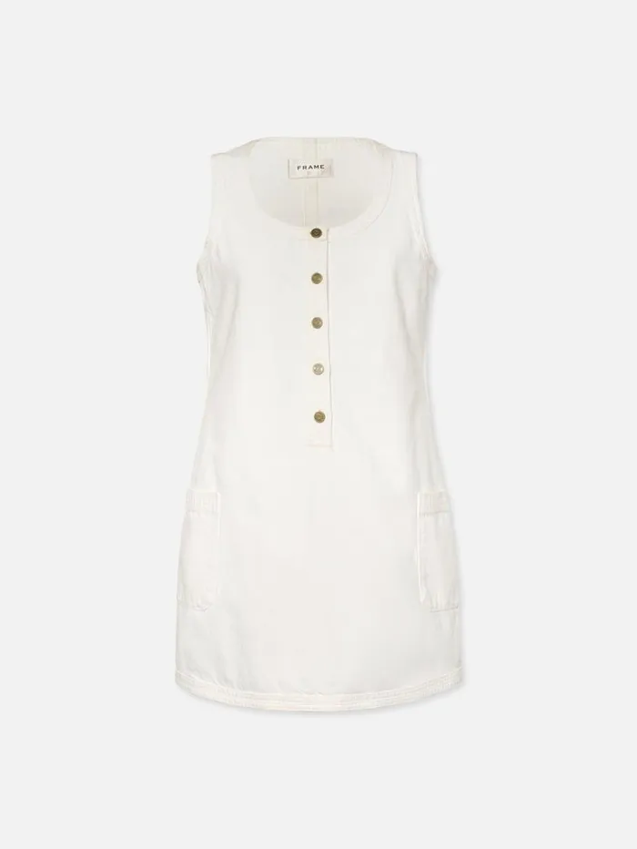 Women Dresses FRAME Trapunto Side Pocket Dress 8212 Au Natural Clean