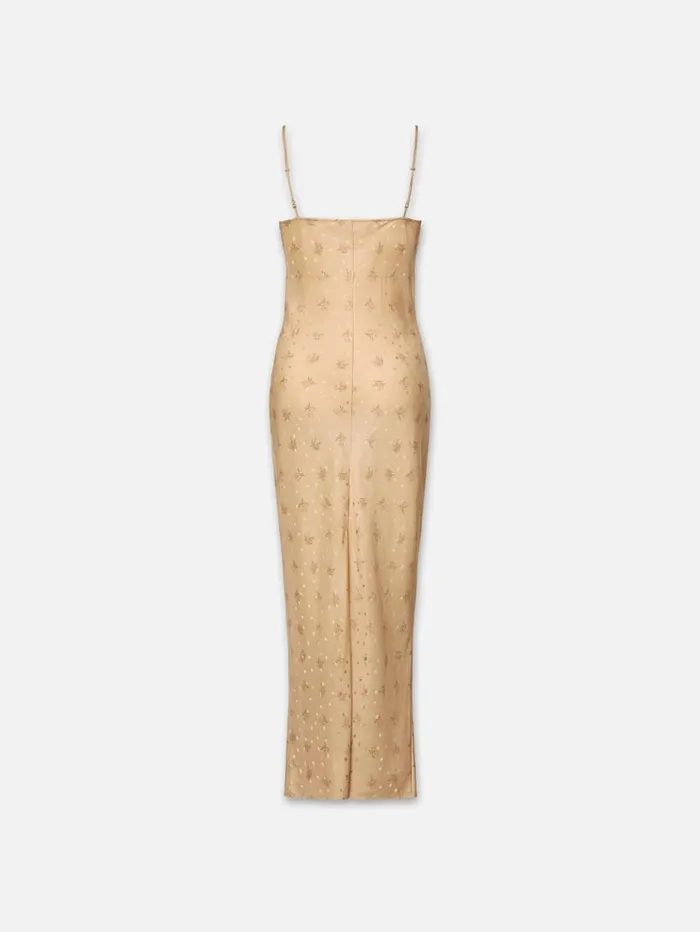 Women Dresses FRAME VNeck Cami Dress 8212 Golden Floral Women Dresses FRAME VNeck Cami Dress 8212 Golden Floral