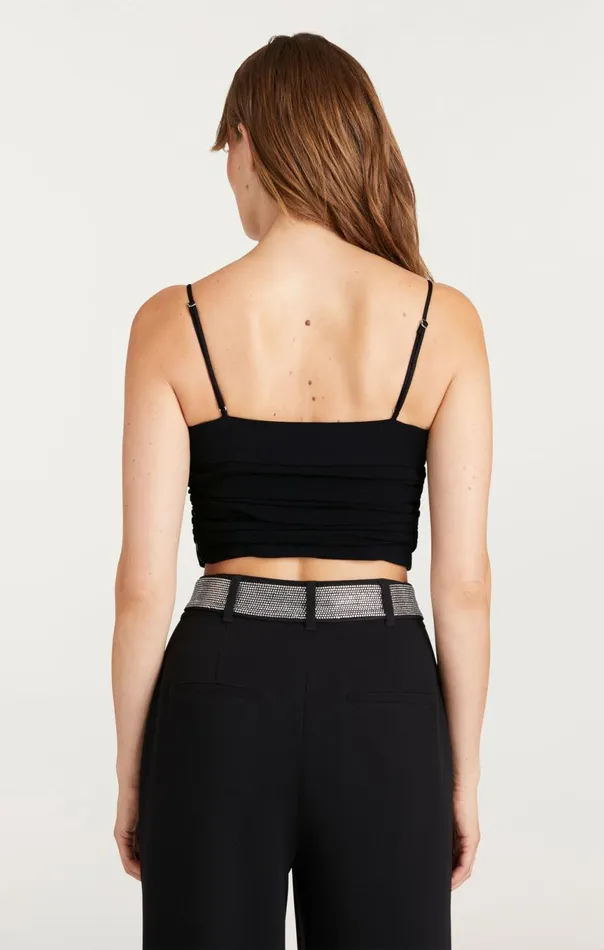 Women Elizabeth Top Black Cinq Sept Tank Tops and Camisoles