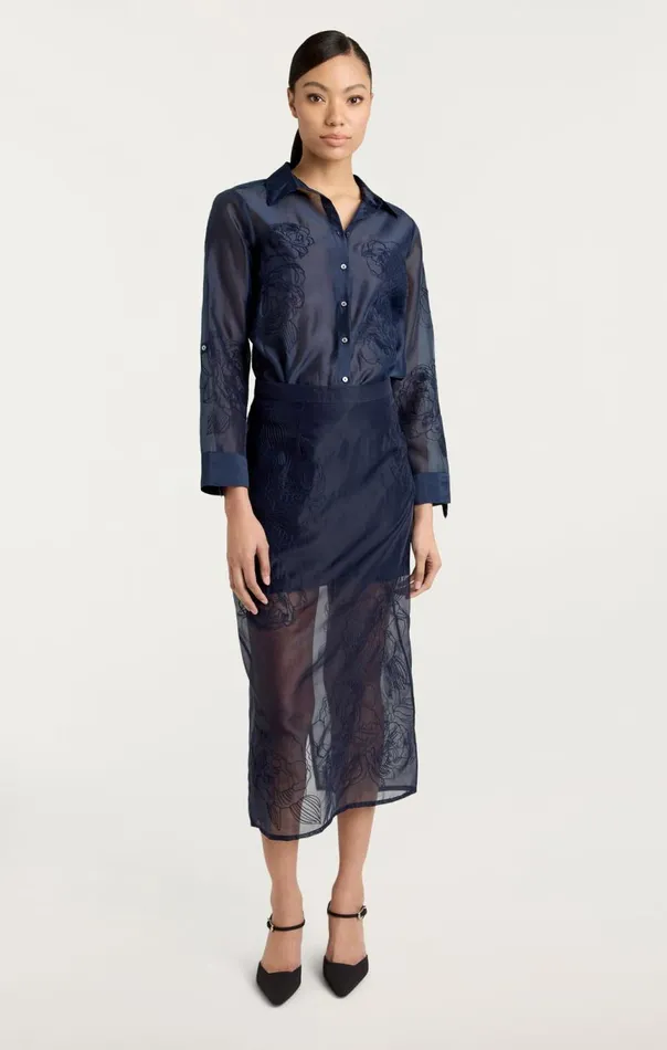 Women Etta Skirt Navy Cinq Sept Skirts