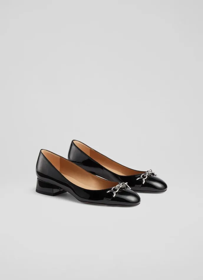 Women Flats LKBennett Blakely Black Patent Snaffle Pumps Black Women Flats LKBennett Blakely Black Patent Snaffle Pumps Black