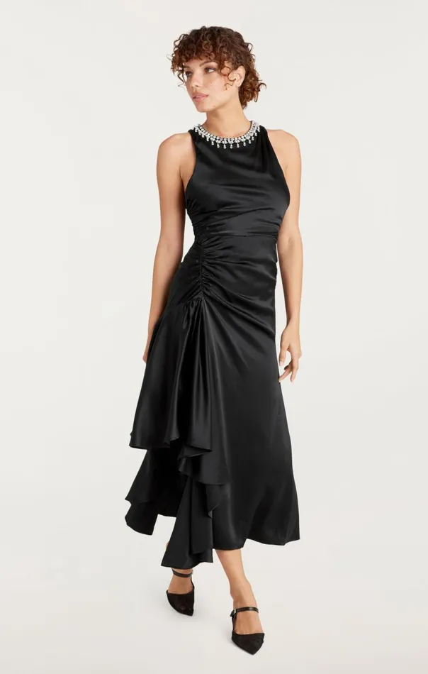 Women Georgie Dress Black Cinq Sept Cocktail and Evening
