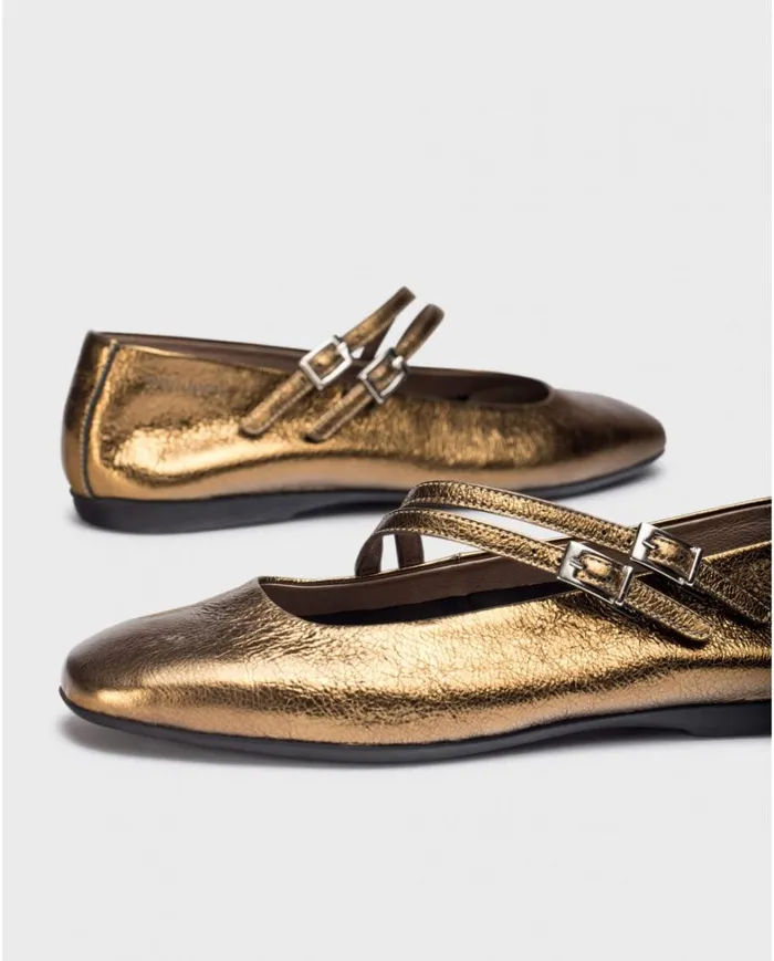 Women Gold EIDER Ballet Flat Wonders Flat Shoes Women Gold EIDER Ballet Flat Wonders Flat Shoes