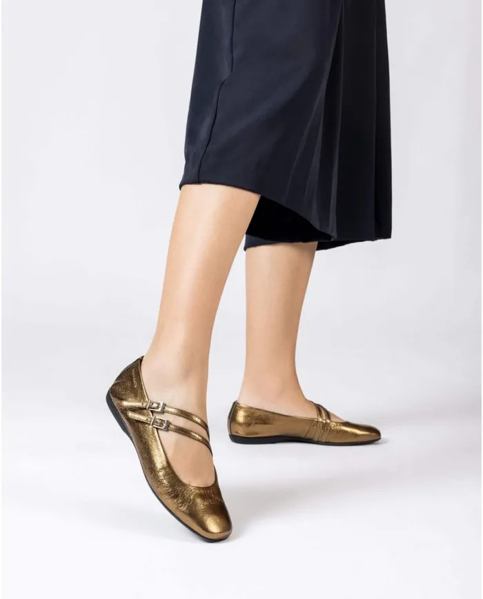 Women Gold EIDER Ballet Flat Wonders Flat Shoes Women Gold EIDER Ballet Flat Wonders Flat Shoes