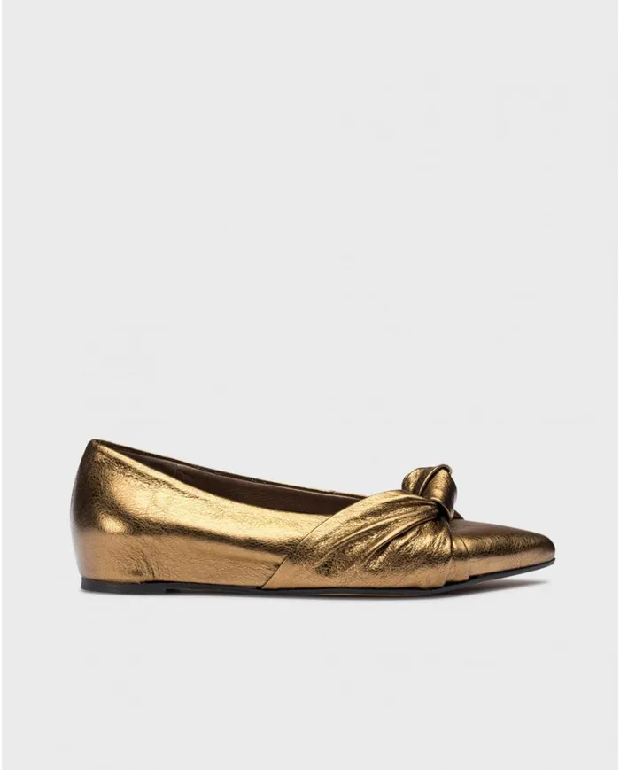 Women Gold EUGENIA Ballet Flat Wonders Flat Shoes