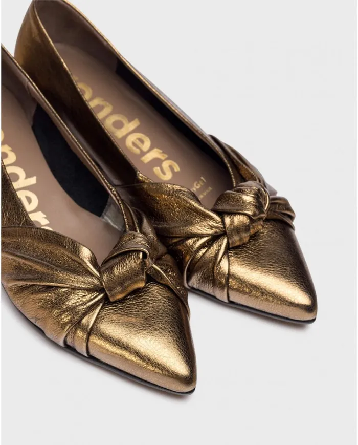 Women Gold EUGENIA Ballet Flat Wonders Flat Shoes Women Gold EUGENIA Ballet Flat Wonders Flat Shoes
