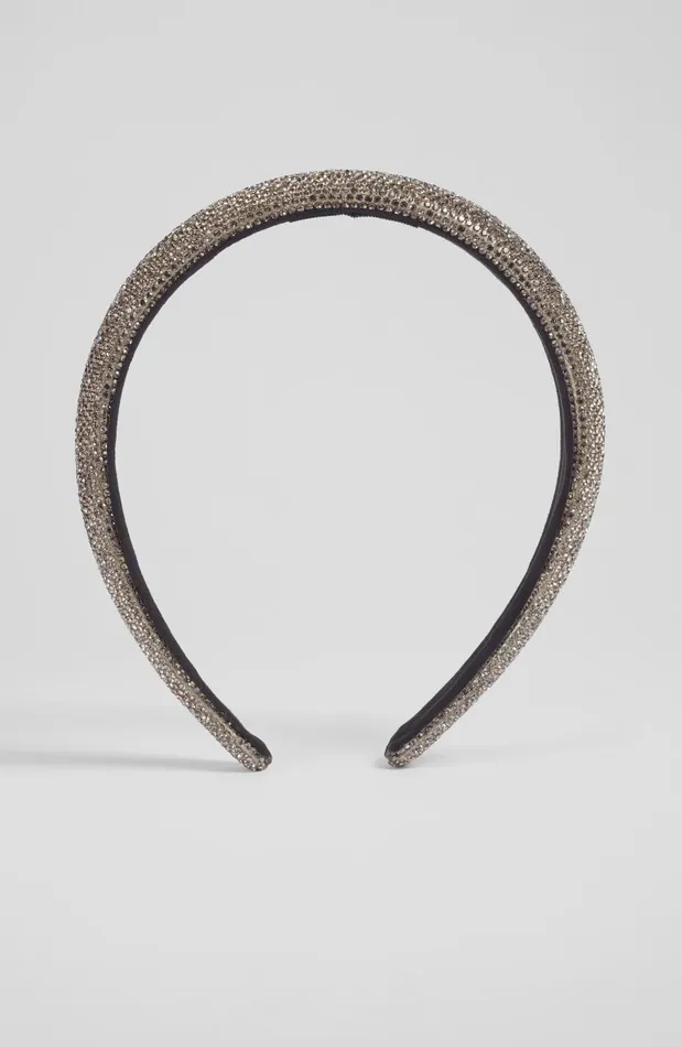 Women Hair Accessories LKBennett Gala Gunmetal Crystal Headband Women Hair Accessories LKBennett Gala Gunmetal Crystal Headband