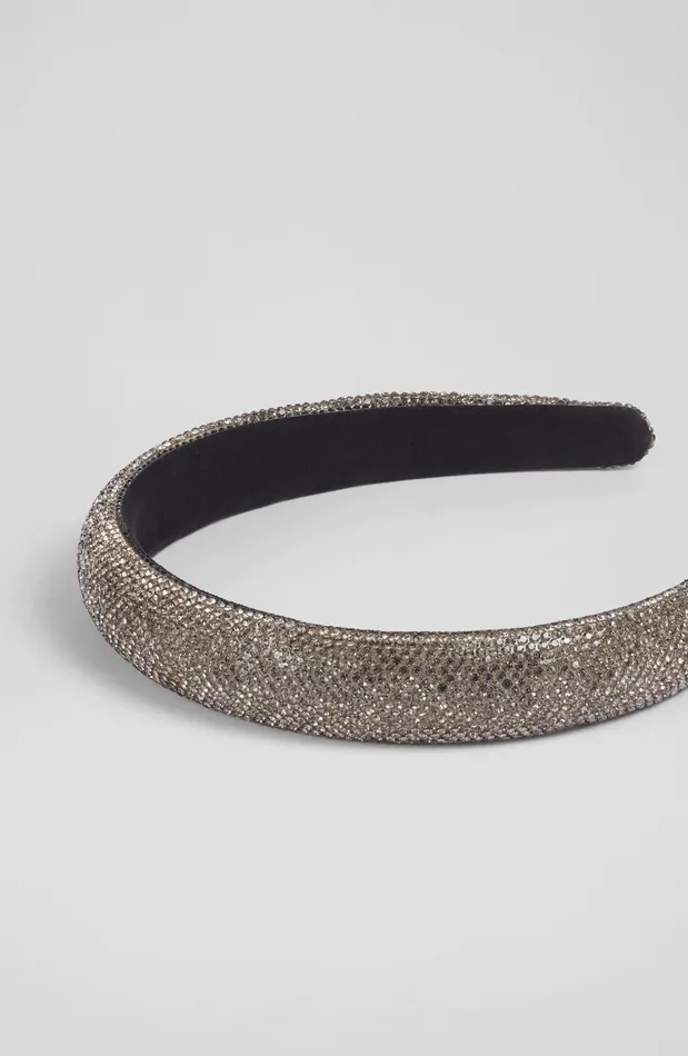 Women Hair Accessories LKBennett Gala Gunmetal Crystal Headband Women Hair Accessories LKBennett Gala Gunmetal Crystal Headband