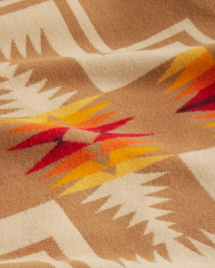 Women HARDING ARCHIVE BLANKET COAT Tan Harding Pendleton Jackets and Coats