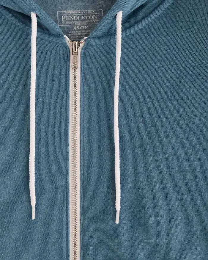 Women HARDING GRAPHIC ZIP HOODIE Deep Teal Heather Pendleton Tees and Sweatshirts
