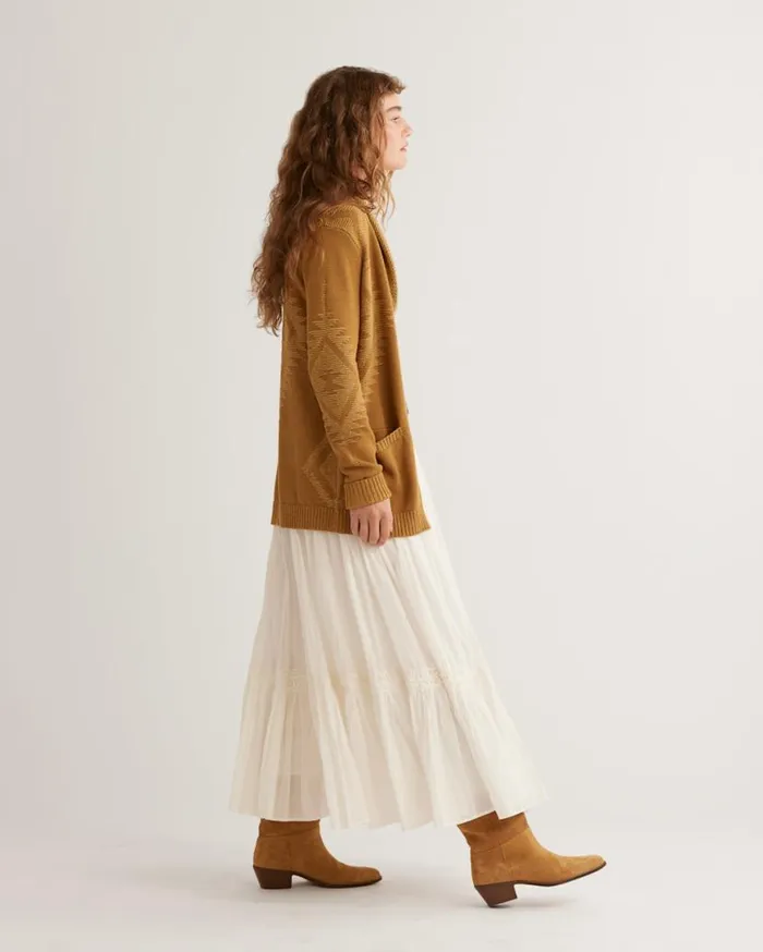 Women HERITAGE COTTON CARDIGAN Bronzecurry Pendleton Sweaters