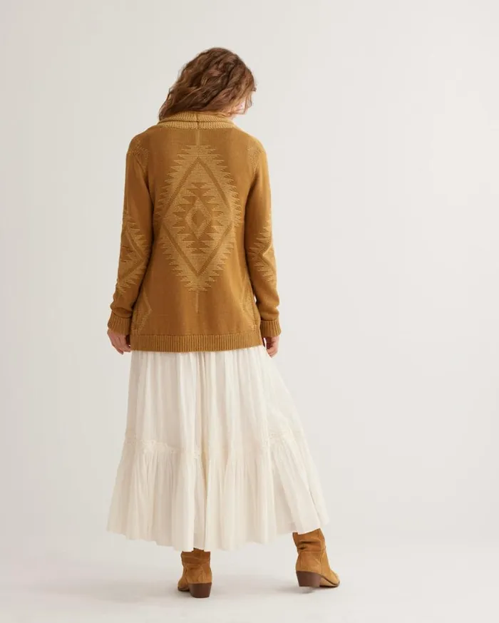 Women HERITAGE COTTON CARDIGAN Bronzecurry Pendleton Sweaters