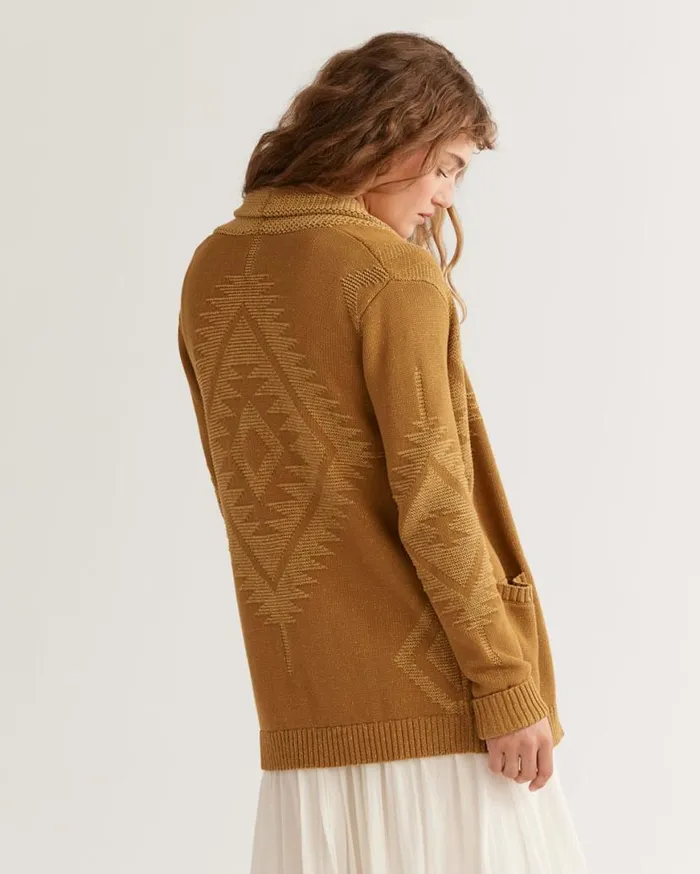 Women HERITAGE COTTON CARDIGAN Bronzecurry Pendleton Sweaters
