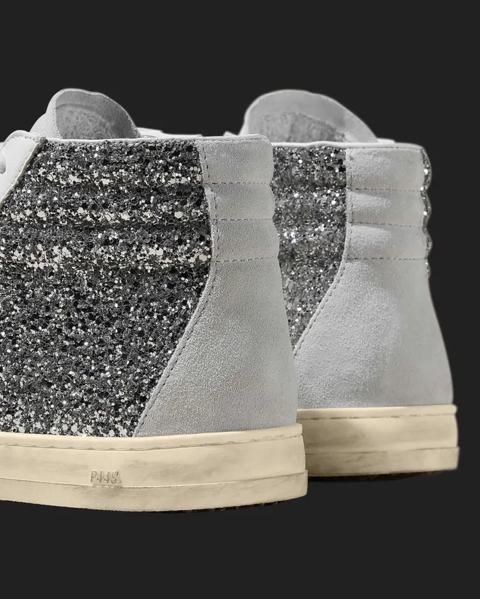 Women High Tops P448 Skate Recycled WhiteSilver Women High Tops P448 Skate Recycled WhiteSilver