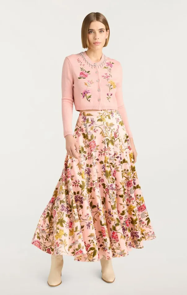 Women Hilda Skirt Softpinkmulti Cinq Sept Skirts