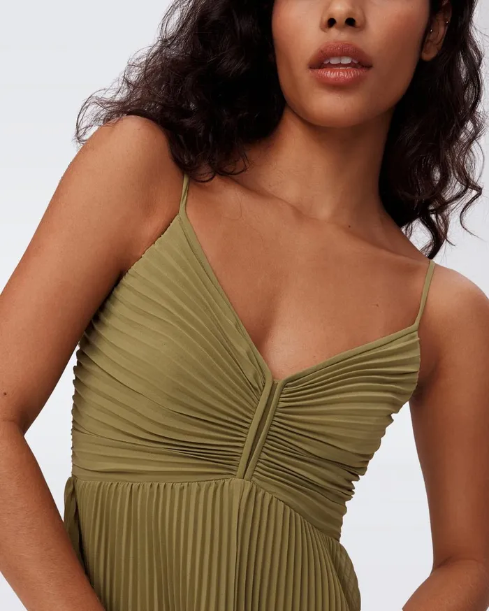 Women Ima Dress Olive Green DVF Dresses