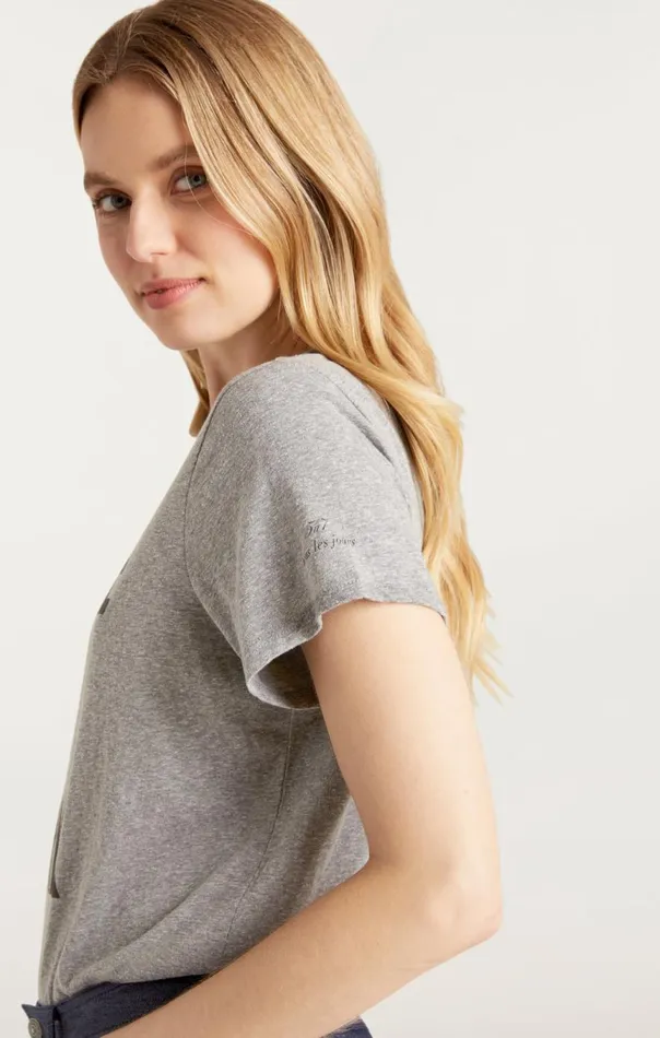 Women J039adore New York Tee Heathergreyblack Cinq Sept Tees