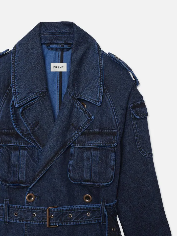 Women Jackets and Coats FRAME Cargo Trench 8212 Drive