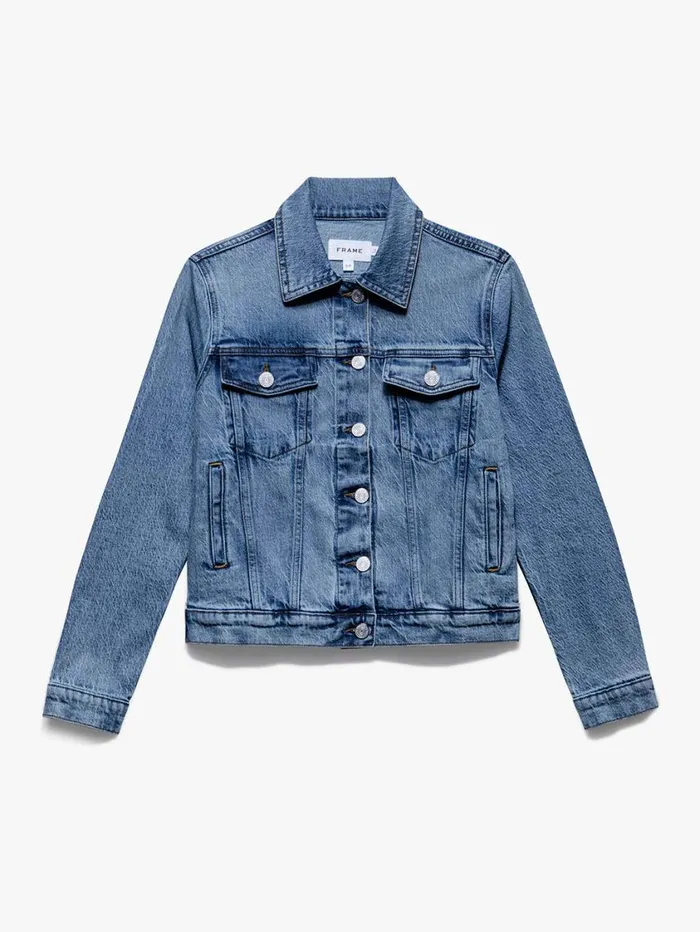 Women Jackets and Coats FRAME Le Vintage Jacket 8212 Crystal Shores