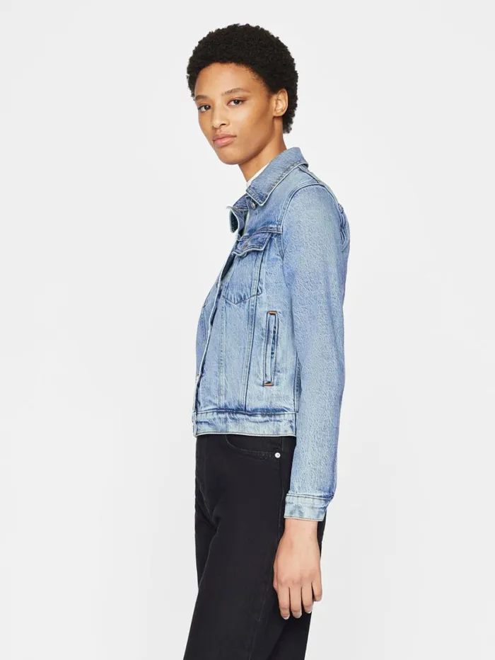 Women Jackets and Coats FRAME Le Vintage Jacket 8212 Crystal Shores Women Jackets and Coats FRAME Le Vintage Jacket 8212 Crystal Shores