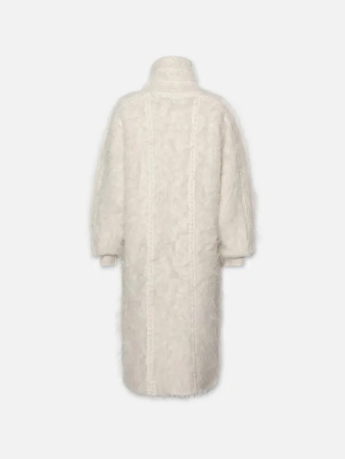 Women Jackets and Coats FRAME Lofty Crochet Coat 8212 Cream Women Jackets and Coats FRAME Lofty Crochet Coat 8212 Cream